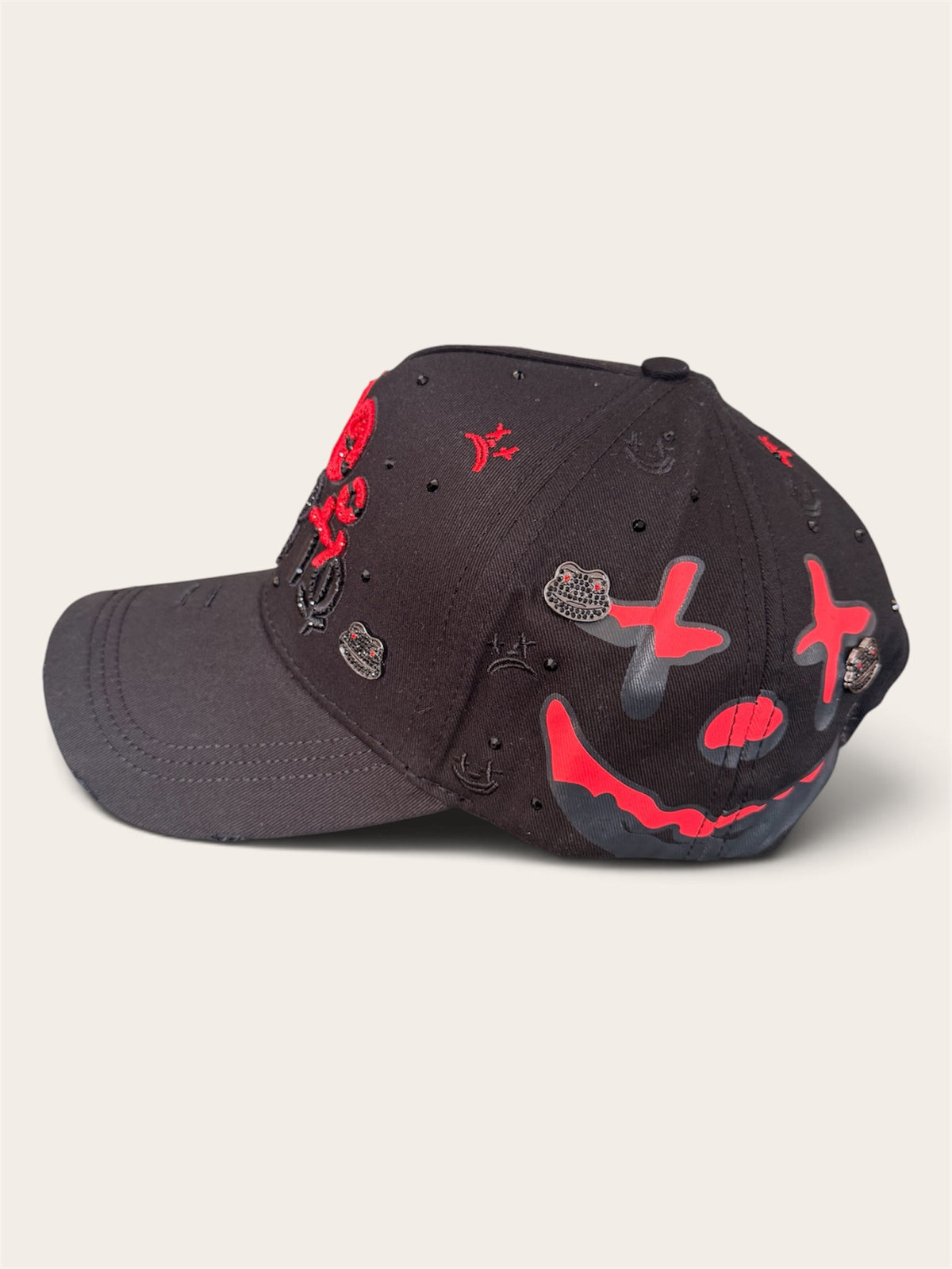GORRA MZ HATS RICO O MUERTO BLACK/RED