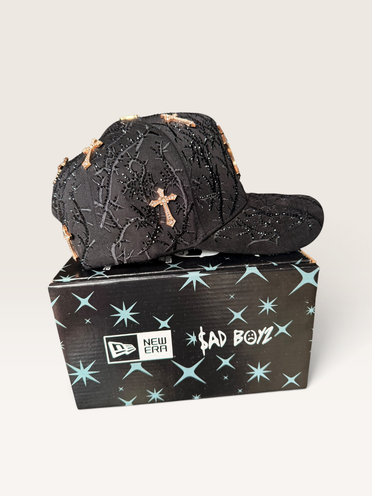 AB HATS NY THORNED 24K ROSE GOLD