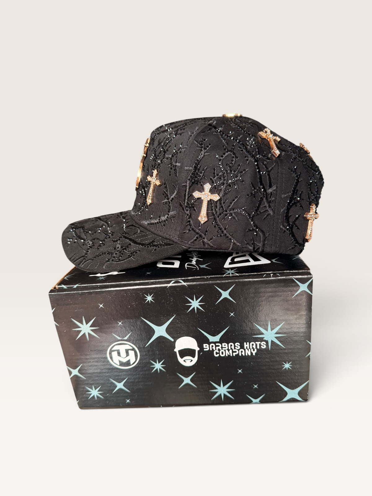 AB HATS NY THORNED 24K ROSE GOLD